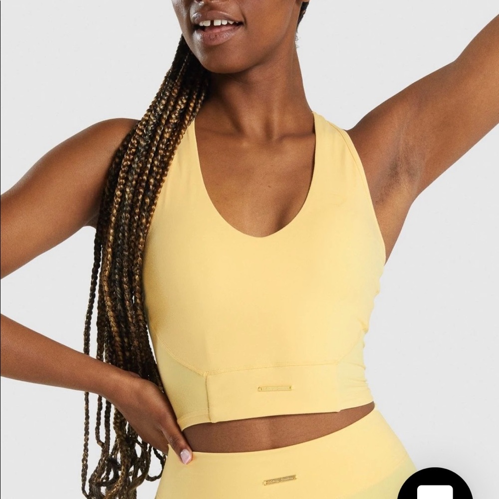 Gymshark Whitney Crop Tank - Pollen
